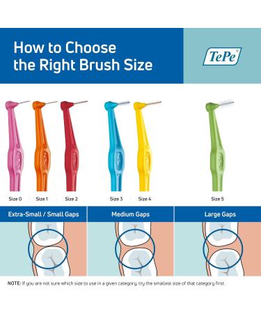 TePe Interdental Brush Angle - Orange 0.45mm | Best Oral Care Tool for Healthy Teeth | International Shipping Available - Buy Online on GoSupps.com