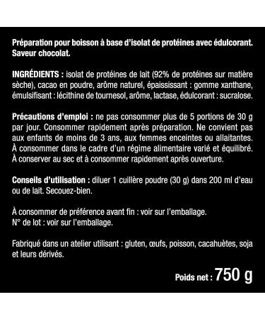  Laboratoires Nutrimea Whey Isolate - 88% Protein Low Sugar - Optimum Performance & Recovery - Whey Protein Isolate 100% Pure - Intense Chocolate Flavour - Nutrimea - Made in France - Buy Online on GoSupps.com
