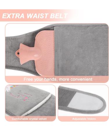 Votuku Unicorn Heat Bottle with Fluffy Cover & Belt - Soft Plush Hot Water Bottle for Hands Feet Neck & Back Relief - Buy Online on GoSupps.com