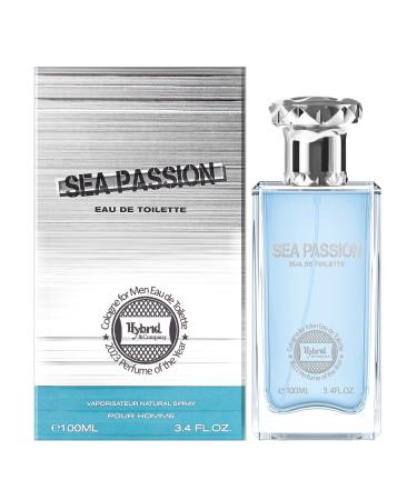 Hybrid & Company Sea Passion Pour Homme Eau De Toilette Natural Spray Vaporisateur 3.4FL.OZ