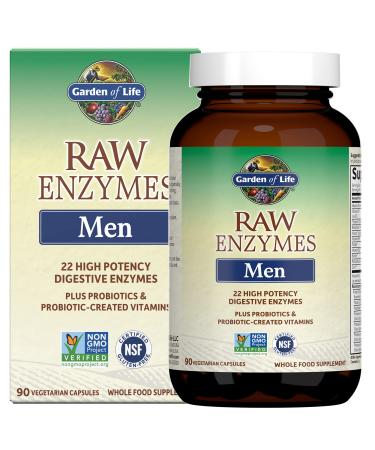 Garden of Life RAW Enzymes Men 90 Vegetarian Capsules