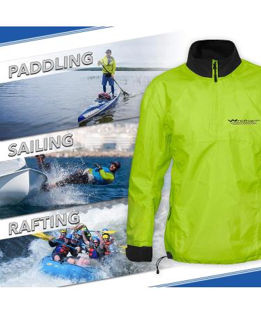 WindRider Waterproof Paddling Sailing Spray Top - Yellow XX-Large | Front Zipper & Shoulder Pocket - Buy Online on GoSupps.com