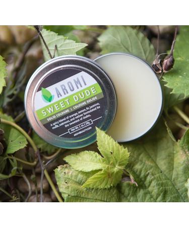 Aromi Solid Cologne | Spicy Citrus Men's Fragrance Oakmoss Scent Vegan Cruelty-free Father's Day Gift Idea Travel Alcohol-free (Sweet Dude) - Buy Online on GoSupps.com