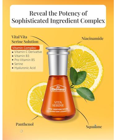 Vitamin Serine Serum Set (3 Pieces) - Lightweight Ampoule for Radiant Skin | Korean Skincare by LG Beauty - Vitamin C B3 & Hyaluronic Acid - Buy Online on GoSupps.com