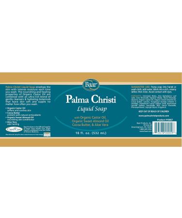 Baar Palma Christi Liquid Soap | 18 oz - Natural Moisturizing Cleanser for All Skin Types | Shop Internationally - Buy Online on GoSupps.com