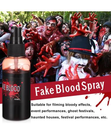 GALPADA Halloween Fake Blood Makeup Kit - Coagulated Blood Spray & Splatter for Costumes | International Shipping Available - Buy Online on GoSupps.com