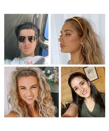 WOVOWOVO Plastic Hair Bands with Teeth 10 Pack - Non Slip Thin Headbands for Women, Girls, and Teens - Hair Comb Head Bands for Hair Accessories - Buy Online on GoSupps.com