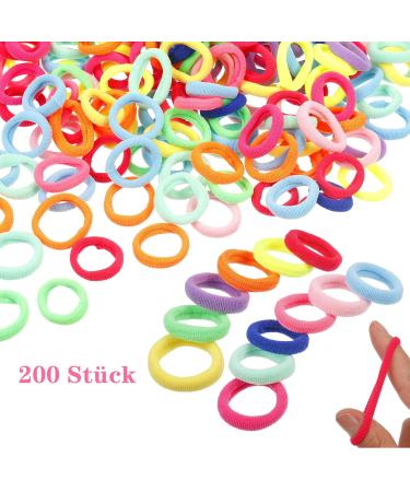 Tonyg-P 200 Mini Elastic Hair Ties - Multi-Colored Ponytail Holders & Baby Hair Accessories for Girls - Buy Online on GoSupps.com