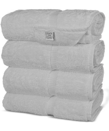 Chakir Turkish Linens Turkish Cotton Luxury Hotel & Spa Bath Towel Set - White (Set of 4) - Buy Online on GoSupps.com