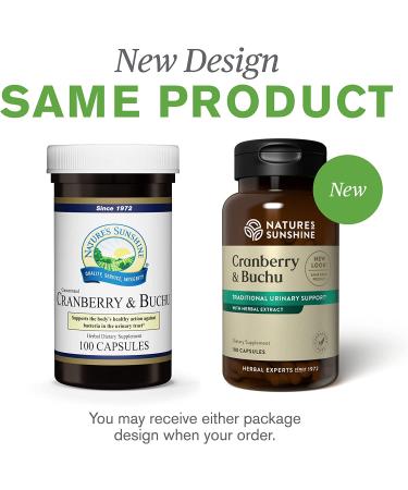 Natures Sunshine Cranberry & Buchu Concentrate 100 Capsules - Urinary Health Support - Buy Online on GoSupps.com