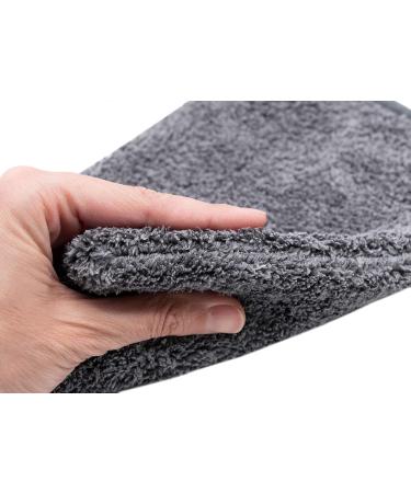 ZOLLNER24 Set of 9 Microfiber Washcloths - Soft Absorbent Anthracite Grey - 16x21 cm - Ideal for Home & Travel - Buy Online on GoSupps.com