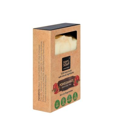 Pomegranate Handmade Natural Bar Soap - Nourishing & Eco-Friendly | Buy Online for International Shipping - Buy Online on GoSupps.com