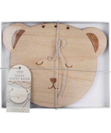 Ginger Ray Teddy Bear Baby Shower Guest Book | 32 Blank Pages | Neutral Theme - Perfect for Celebrations - Buy Online on GoSupps.com