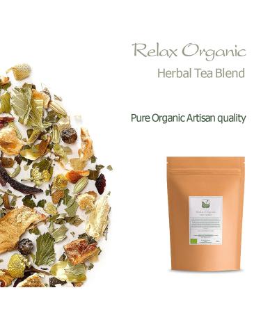 Organic Chamomile Herbal Tea - Relaxation & Stress Relief - 200g Loose Leaf Blend - Buy Online on GoSupps.com