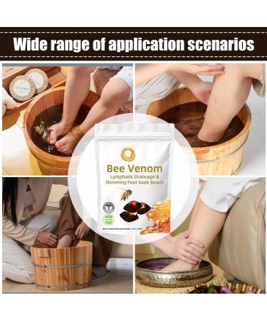 Bee Venoms Lymphatics Drainages Foot Soak Beads | 2pcs Bee Venoms Slimming Foot Soak Beads | Body Detoxs Foot Soak Beads | Foot Spa Soak Bead for Relaxing and Soothing - Buy Online on GoSupps.com