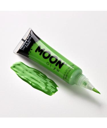 Moon Glow Neon UV Face & Body Paint - 15ml White with Brush Applicator - Buy Online on GoSupps.com