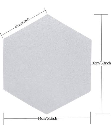 AQUBONA Hexagonal Clear Surf Traction Pad - Semi Clear Silicon Rubber Deck Pad for Surfboard - Buy Online on GoSupps.com