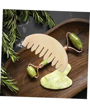 Buy Tovinanna 4-Piece Jade Comb Set Multifunctional Scalp Massager & Body Massage Tool | International Shipping - Buy Online on GoSupps.com