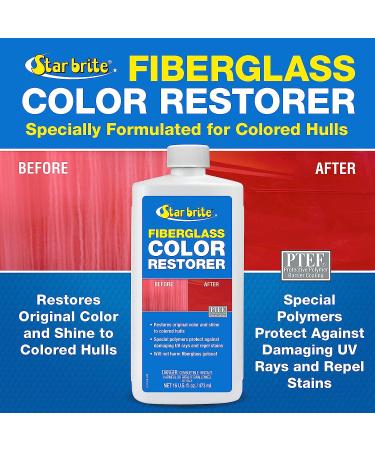 STAR BRITE Fiberglass Color Restorer With PTEF - 16 oz | Marine Grade Formula for Restoring Fiberglass Surfaces - Buy Online on GoSupps.com