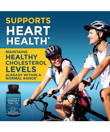 Viva Naturals Omega 3 Fish Oil - 180 Capsules for Heart & Joint Health - Buy Online on GoSupps.com