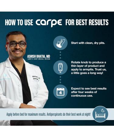 Carpe Underarm Antiperspirant Deodorant Advanced Sweat & Odor Protection Formula - Deodorant for Men & Women Helps to Combat Excessive Sweating with Odor Control - Mountain Breeze (Pack of 2) Mountain Breeze 1.69 Fl Oz (Pack of 2) - Buy Online on GoSupps.com
