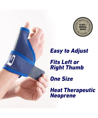 Neo-G Thumb Brace - Adjustable Stabilizer for Thumb Tendonitis Arthritis & Injuries - Left/Right Hand - Class 1 Medical Device - Buy Online on GoSupps.com