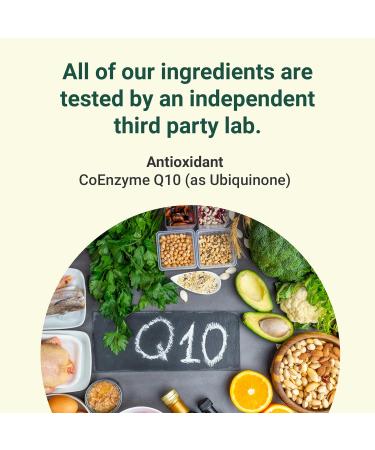 Hey Nutrition CoEnzyme Q10 Supplement - 100mg Premium Ubiquinone - Antioxidant Boost - Vital Organ Nutrition - Non-GMO - UK Made - 60 Softgels - Buy Online on GoSupps.com