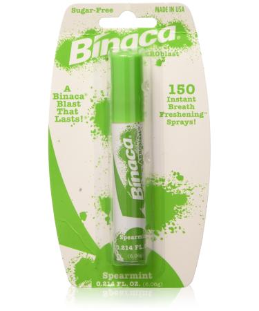 Binaca Aerosol Breath Spray SpearMint, 0.20 Oz, (Pack of 3), 3 Count