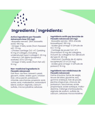 Vetoquinol Flexadin Advanced (with boswellia) Dog Joint Supplement One Unit a Day for Dogs 30 Chews - Buy Online on GoSupps.com
