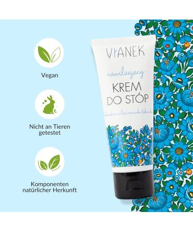 VIANEK Moisturising Foot Cream 75ml | Vegan Natural Cosmetics for Men & Women | Hydrating & Nourishing - Buy Online on GoSupps.com