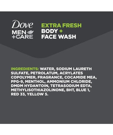 Dove Men+Care Body Wash 23.5 oz - Extra Fresh Skin Care for Men Nourishing & Bacteria-Fighting Body Wash with Pump - Shop Internationally - Buy Online on GoSupps.com