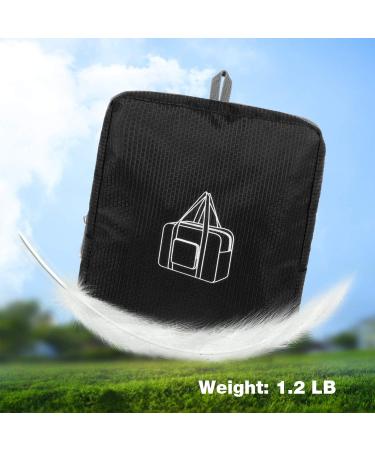 WANDF Foldable Duffle Bag Black 60L 24 Lightweight Travel Gym Sports Luggage - Buy Online on GoSupps.com