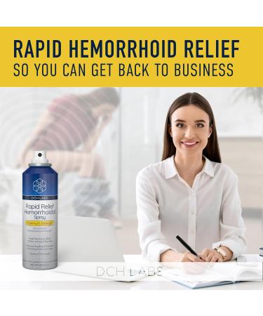 Rapid Relief Hemorrhoid Treatment Spray - Maximum Strength Lidocaine & Phenylephrine for Fast Relief | Vegan & Cruelty-Free 5 oz - Buy Online on GoSupps.com