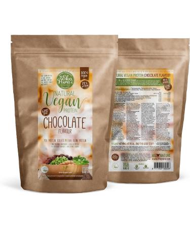 Ekopura Natural Vegan Protein Chocolate 500G | 71% Protein | GMO-Free Soy-Free Additive-Free | Muscle Growth & Relaxation - Buy Online on GoSupps.com