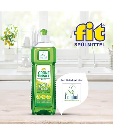 Fit Dishes Liquid (12 x 500ml) - Biodegradable & Sustainable Vegan Detergent | Eco-Friendly Cleaning Power - Buy Online on GoSupps.com