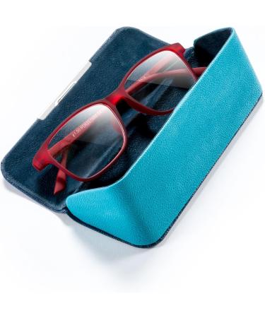 Stylish Blue-Turquoise Hardcase Glasses Case | Unique Shape | FEFI International Shipping - Buy Online on GoSupps.com