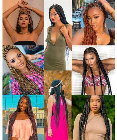Pre Stretched Braiding Hair 12 Inch 8 Packs | Yaki Texture Synthetic Fiber | Hot Water Setting | Professional Crochet Hair | 1B/Natural Black - Buy Online on GoSupps.com