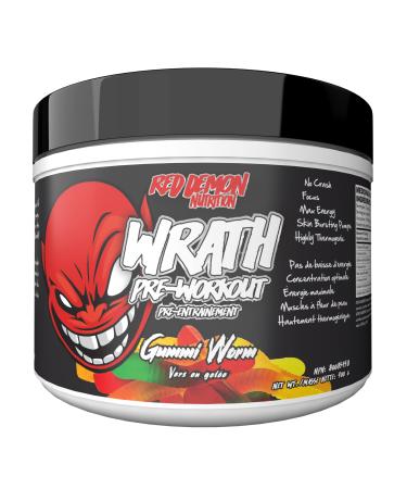 Red Demon Wrath Pre-workout - Intense Pumps Endless Energy Great Focus - 20 servings Gummi Worm