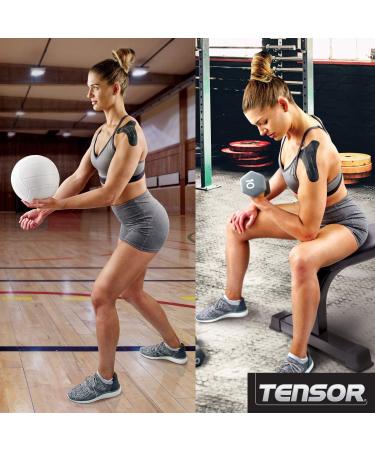 Tensor Kinesiology Shoulder Support Pre-Cut Adhesive Athletic Support Brace Alternative 3 Pack - Buy Online on GoSupps.com
