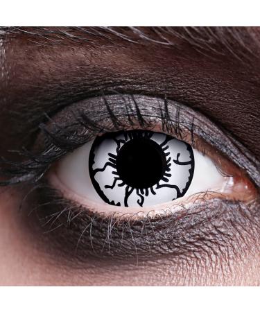 Party Factory 1 pair of colored contact lenses ghost motif soft 3-month lenses for carnival cosplay Halloween
