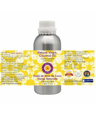 Buy Deve Herbes Natural Virgin Coconut Oil 300ml - Cold Pressed Cocos Nucifera - Therapeutic Grade - Global Shipping - Buy Online on GoSupps.com