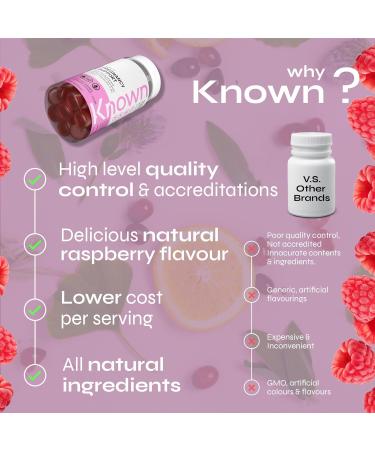 Known Pregnancy Support Multivitamin Gummies - 400µg Folic Acid - for Maternal Health - Natural Raspberry Flavour - 60 Vegan Gummies, 1 Month Supply - Buy Online on GoSupps.com