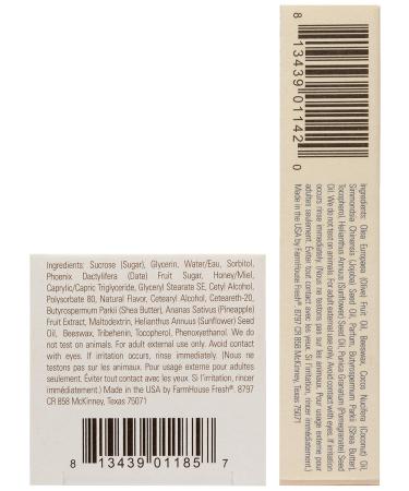 FarmHouse Fresh Beach Lip Basket Coconut Pineapple 2 Count - Buy Online on GoSupps.com