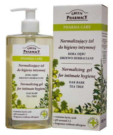 Pharma Care Oak Bark Tea Tree Feminine Wash Gel (0% Soaps SLS SLES Parabens Colorants) 10 oz