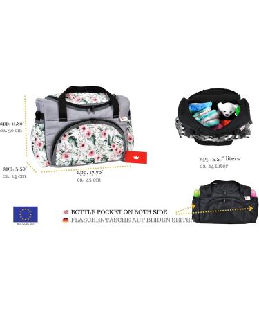 BabyLux Nursing Diaper Bag | Stylish Stroller Bag for Moms | Floral Design | International Shipping - Buy Online on GoSupps.com