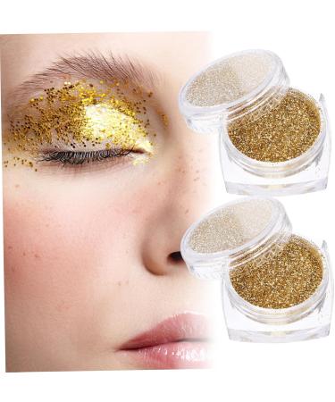 FOMIYES 2pcs Eye Shadow Glitter Eyeshadow Loose Eyeshadow Glitter Set Sequins Pigment - Buy Online on GoSupps.com