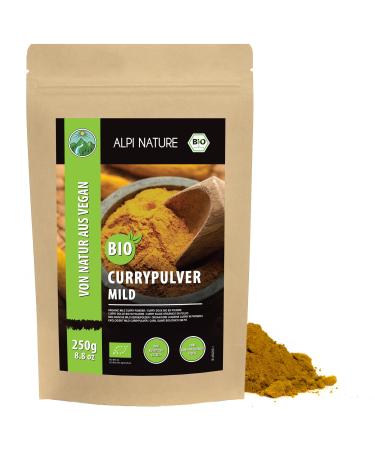 Alpi Nature Alpi Nature Organic Mild Curry Powder 250g Premium Quality Indian Spices Mild Curry Powder