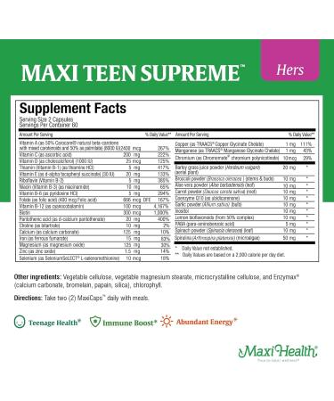 Multivitamin for Teens His and Hers 120 Maxicaps Bundle - Buy Online on GoSupps.com