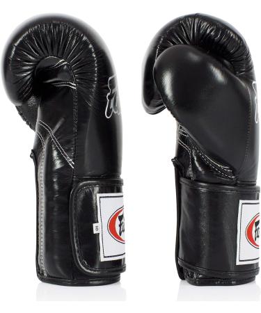 Fairtex BGV5 Boxing Gloves - Super Sparring Gloves for Kickboxing, Muay Thai, MMA | Black 16 oz - Buy Online on GoSupps.com