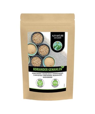 100% Natural Ground Coriander Powder (500g) - Additive-Free Coriander Seed for International Shipping - Buy Online on GoSupps.com